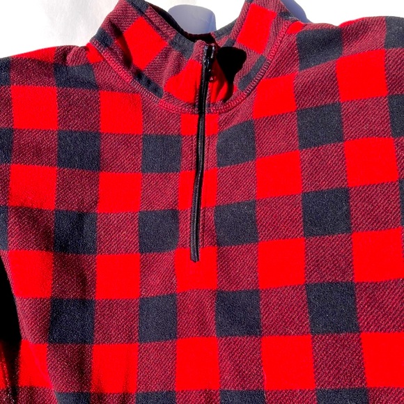 Eddie Bauer XL Polar Pullover Red and Black - Picture 7 of 12